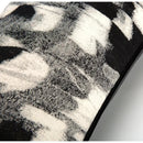Decorbites abstract monochrome jacquard lumbar pillow cover bedroom