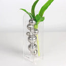 DecorBites™ Acrylic Ball Vase Stack Home Decoration Golden Arch Flower Accessory