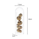 DecorBites™ Acrylic Ball Vase Stack Home Decoration Golden Arch Flower Accessory