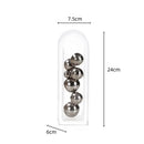 DecorBites™ Acrylic Ball Vase Stack Home Decoration Golden Arch Flower Accessory
