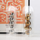 DecorBites™ Acrylic Ball Vase Stack Home Decoration Golden Arch Flower Accessory