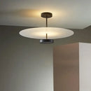 DecorBites™ Acrylic Black Round Chandelier for Bedroom and Salon Lighting