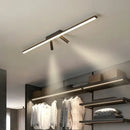 DecorBites™ Acrylic Black Strip LED Chandeliers for Indoor Living Dining Room