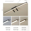 DecorBites™ Acrylic Black Strip LED Chandeliers for Indoor Living Dining Room