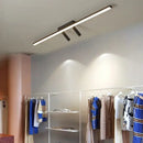 DecorBites™ Acrylic Black Strip LED Chandeliers for Indoor Living Dining Room