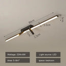 DecorBites™ Acrylic Black Strip LED Chandeliers for Indoor Living Dining Room