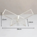 DecorBites™ Acrylic Bookshelf Marble Base Organizer Modern Home Decor Shelf Magazine Holder