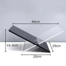 DecorBites™ Acrylic Bookshelf Marble Base Organizer Modern Home Decor Shelf Magazine Holder