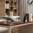 DecorBites™ Acrylic Bookshelf Marble Base Organizer Modern Home Decor Shelf Magazine Holder