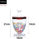 DecorBites™ Acrylic Candy & Spice Jar Set for Kitchen Food Storage