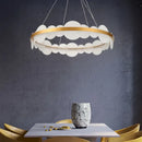 Modern gold acrylic ceiling chandelier for dining room cloud light
