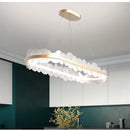 Modern gold acrylic ceiling chandelier for dining room cloud light