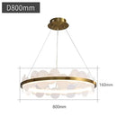 Modern gold acrylic ceiling chandelier for dining room cloud light