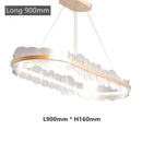 Modern gold acrylic ceiling chandelier for dining room cloud light