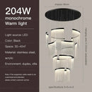 Modern nordic gold acrylic chandelier for living room and staircase