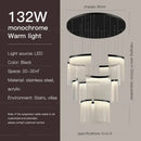 Modern nordic gold acrylic chandelier for living room and staircase