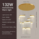 Modern nordic gold acrylic chandelier for living room and staircase