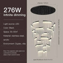 Modern nordic gold acrylic chandelier for living room and staircase
