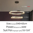 DecorBites™ Acrylic Circle Chandelier Pendant Lights - Modern Indoor Lighting Decor for Living Room