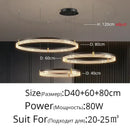 DecorBites™ Acrylic Circle Chandelier Pendant Lights - Modern Indoor Lighting Decor for Living Room