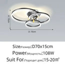 DecorBites™ Acrylic Circle Chandelier Pendant Lights - Modern Indoor Lighting Decor for Living Room
