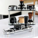 DecorBites™ Acrylic Coffee Bar Utensil Rack & Powder Press Set
