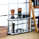 DecorBites™ Acrylic Coffee Bar Utensil Rack & Powder Press Set