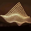 DecorBites™ Acrylic Crystal Hanging Chandelier LED Ceiling Pendant Light for Living Room Lobby Customize Hotel