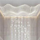 DecorBites™ Acrylic Crystal Hanging Chandelier LED Ceiling Pendant Light for Living Room Lobby Customize Hotel