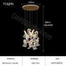 DecorBites™ Acrylic Deluxe Staircase Chandelier - Villa, Lobby, Living Room Decor Lighting