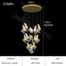 DecorBites™ Acrylic Deluxe Staircase Chandelier - Villa, Lobby, Living Room Decor Lighting