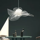 DecorBites™ Acrylic Flower Chandelier: Nordic Designer Lighting for Restaurant, Living Room, Bedroom