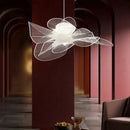 DecorBites™ Acrylic Flower Chandelier: Nordic Designer Lighting for Restaurant, Living Room, Bedroom