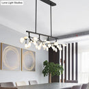 DecorBites™ Acrylic Island Lighting Fixture: Simplicity Design with 36 Bulbs - Perfect for Dining Rooms!