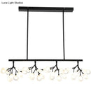 DecorBites™ Acrylic Island Lighting Fixture: Simplicity Design with 36 Bulbs - Perfect for Dining Rooms!