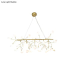DecorBites™ Acrylic Leaf-Shaped LED Hanging Light Fixture for Dining Room - Modern Island Lighting