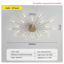 Decorbites acrylic sunflower ceiling lamp gold starburst living room