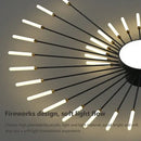 Decorbites acrylic sunflower ceiling lamp gold starburst living room