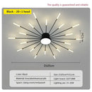 Decorbites acrylic sunflower ceiling lamp gold starburst living room