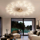 Decorbites acrylic sunflower ceiling lamp gold starburst living room