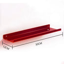 Modern vibrant acrylic wall shelf bedroom home decor