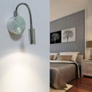 Modern chrome gooseneck cylinder wall mount reading lamp bedroom