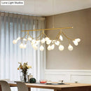 DecorBites™ Adjustable Hanging Cord Island Lighting - Contemporary Firefly Metal Pendant with 27 Lights for Bedroom