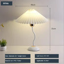 Decorbites adjustable pleated table lamp cream & gold bedroom light