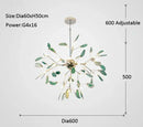 Decorbites agate branch chandelier gold glass dining room light