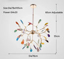 Decorbites agate branch chandelier gold glass dining room light