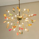 Decorbites agate branch chandelier gold glass dining room light