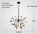 Decorbites agate branch chandelier gold glass dining room light