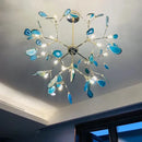 Decorbites agate branch chandelier gold glass dining room light