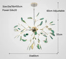 Decorbites agate branch chandelier gold glass dining room light